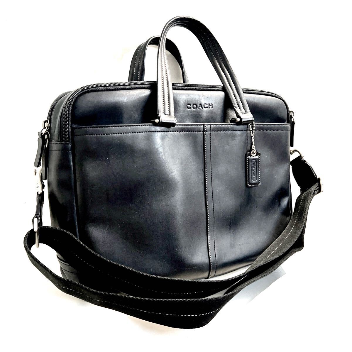 大容量 1円〜 COACH コーチ メンズ ビジネスバッグ レキシントン