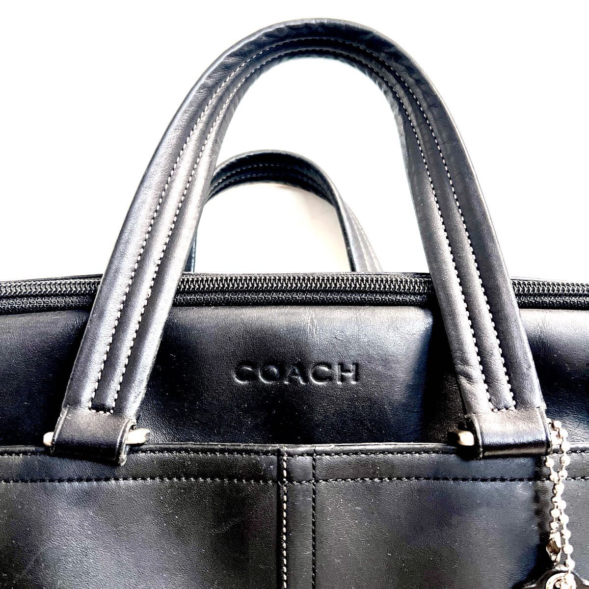 大容量 1円〜 COACH コーチ メンズ ビジネスバッグ レキシントン