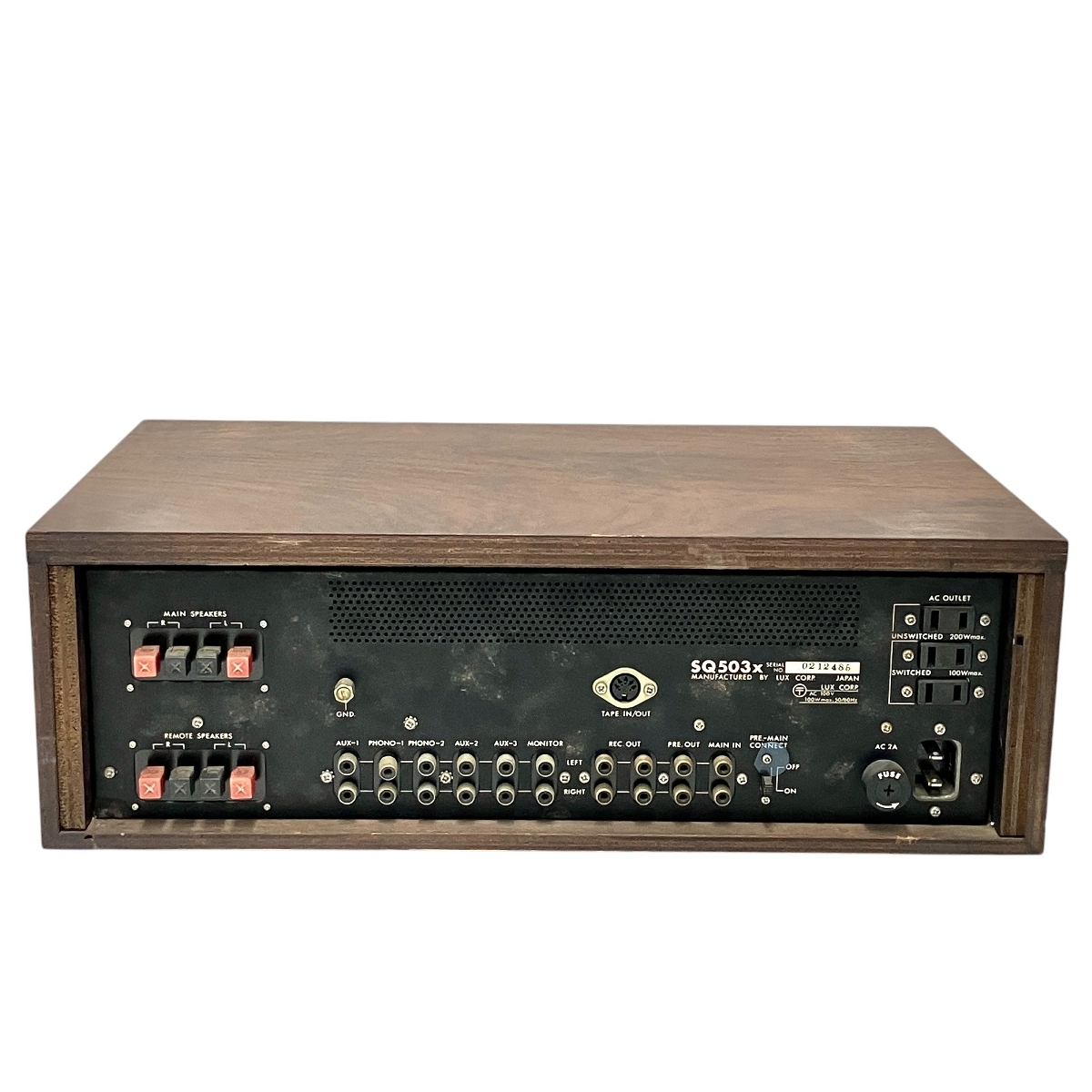 LUXMAN 503X プリメインアンプ LUXMAN プリメインアンプ SQ503X ラックスマン - J | 中古