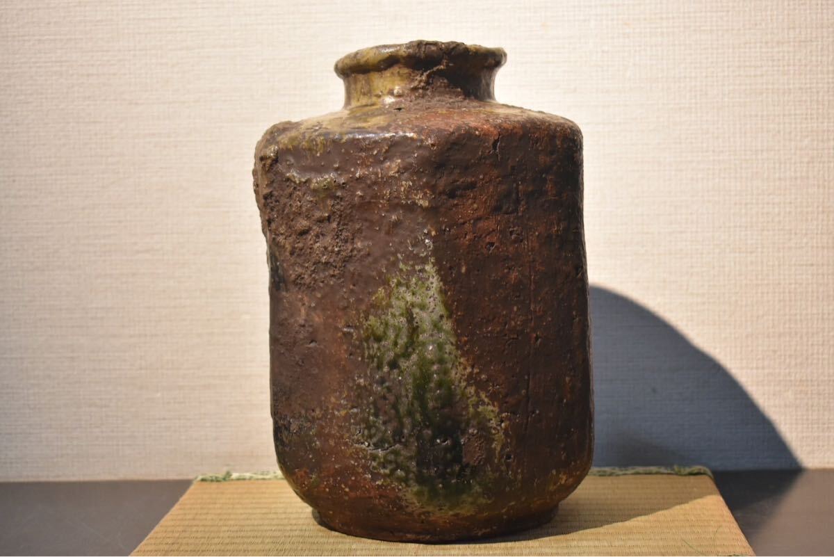 GE】Z171【コレクター所蔵品】時代 信楽壺 /日本美術 骨董品 時代品