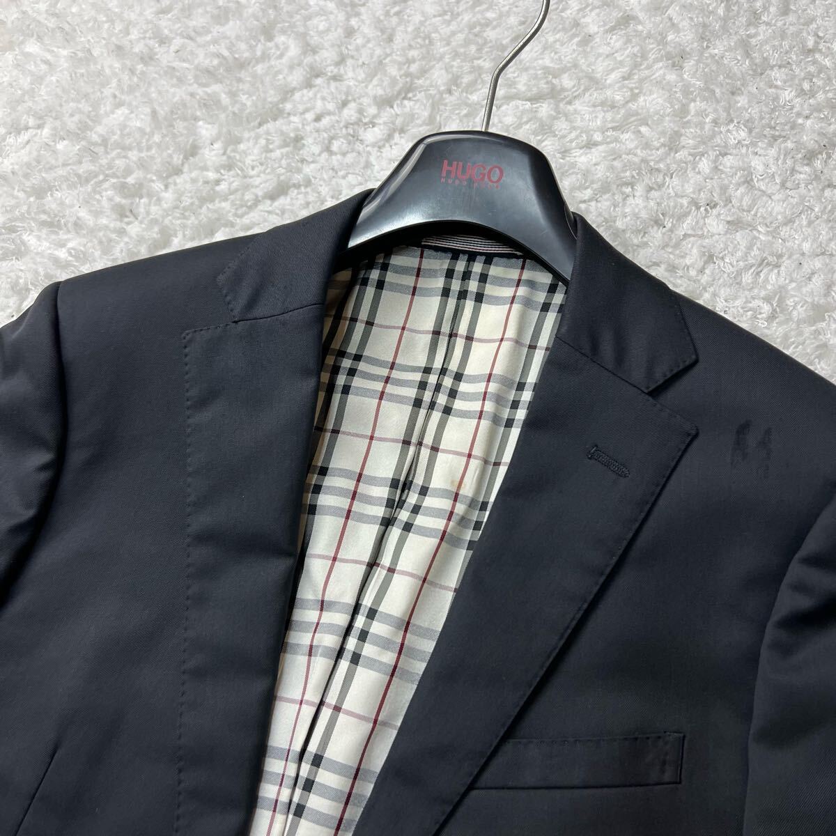美品】BURBERRY BLACK LABEL バーバリーブラックレーベル【王道紺ブレ 