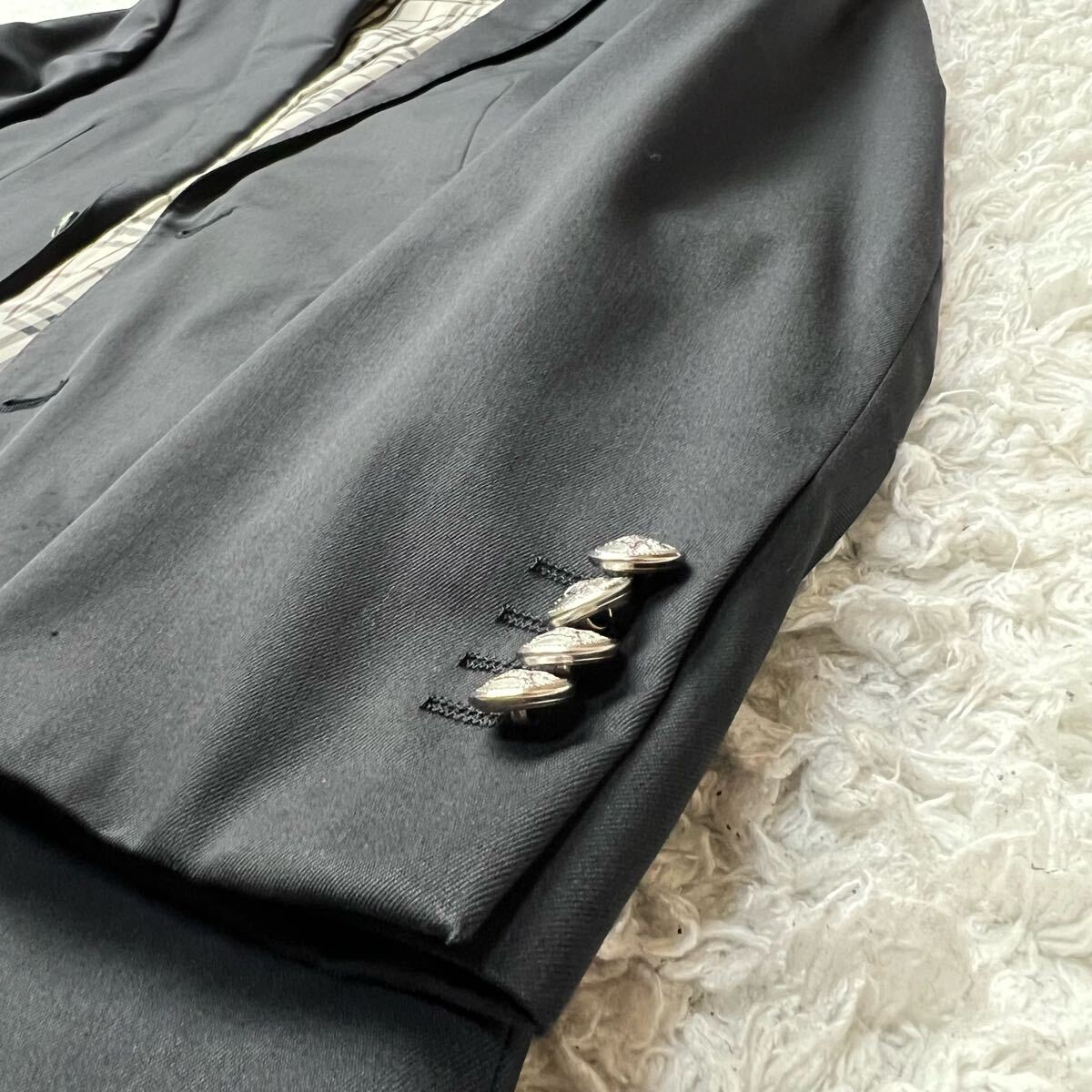 美品】BURBERRY BLACK LABEL バーバリーブラックレーベル【王道紺ブレ 