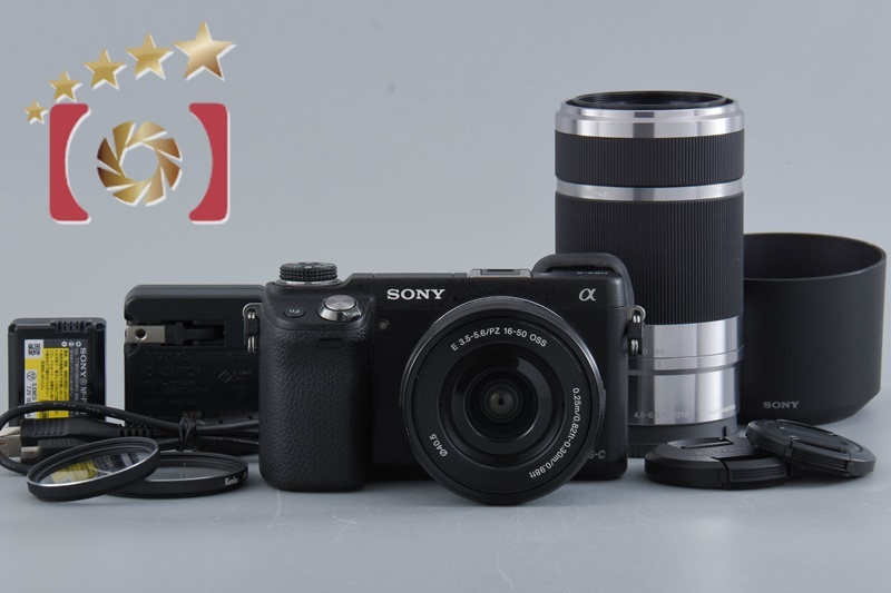 中古】SONY ソニー α NEX-6 ダブルズームレンズキット ブラック 名