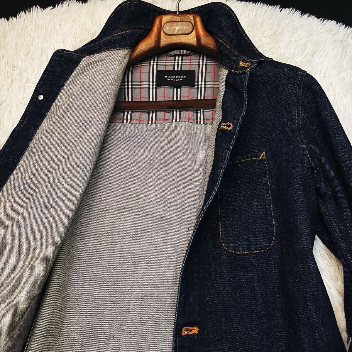 m40超美品【ニットとトレンチに相性抜群コーデ○BURBERRY BLACK LABEL