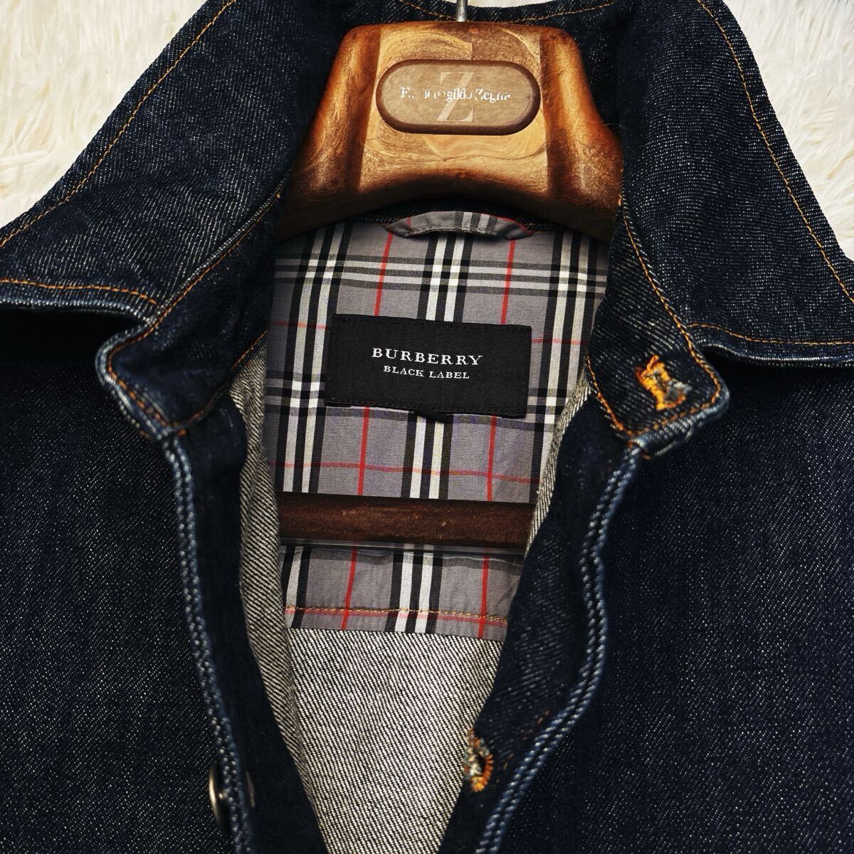 m40超美品【ニットとトレンチに相性抜群コーデ○BURBERRY BLACK LABEL