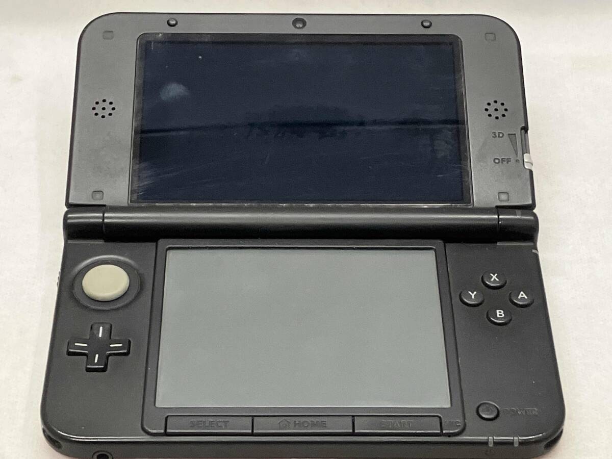 ジャンク ニンテンドー3DSLL レッドブラック 本体のみ 上画面映らず 下