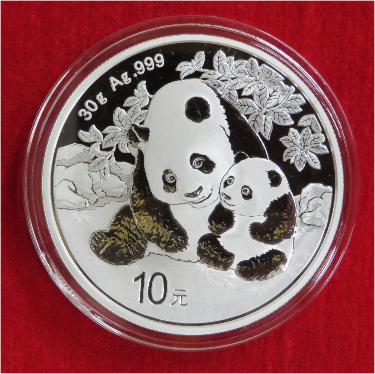 2024年 パンダ銀貨 10元 中国 30g パンダ 純銀 MS70 銀貨 最高鑑定 PCGS 0
