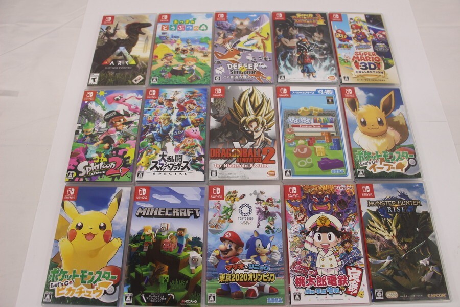 037 k3988 Nintendo Switch ソフト 桃太郎電鉄 マインクラフト 大乱闘