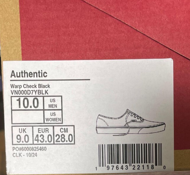  golf メンズ ゴルフシューズ 26.5cm RHC Ron Herman Exclusive Vans Authentic 28cm バンズ 【公式通販】