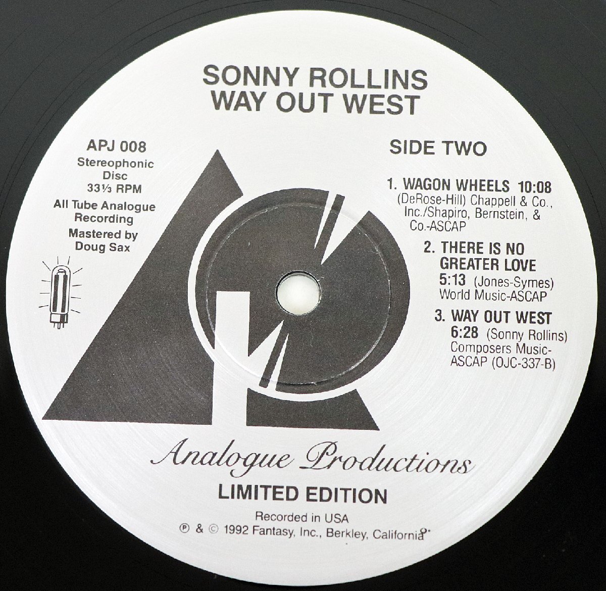 S 品 LPレコード SONNY ROLLINS/ソニー ロリンズ WAY OUT WEST APJ 008 Analogue ...