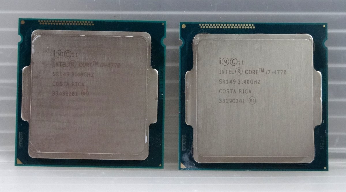 CPU ジャンク i7-4770 i7-3770 CPU 2個セット ジャンク扱い ○についてまで文章と