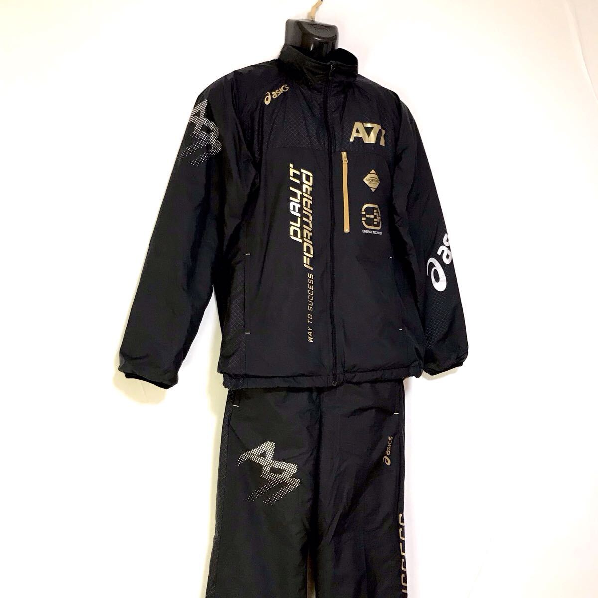 美品☆アシックス/A77☆ウインドブレーカー☆セットアップ/上下セット