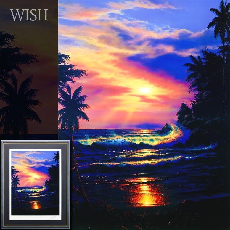 真作】【WISH】クリスチャン・ラッセン Lassen「サファイア ナイト