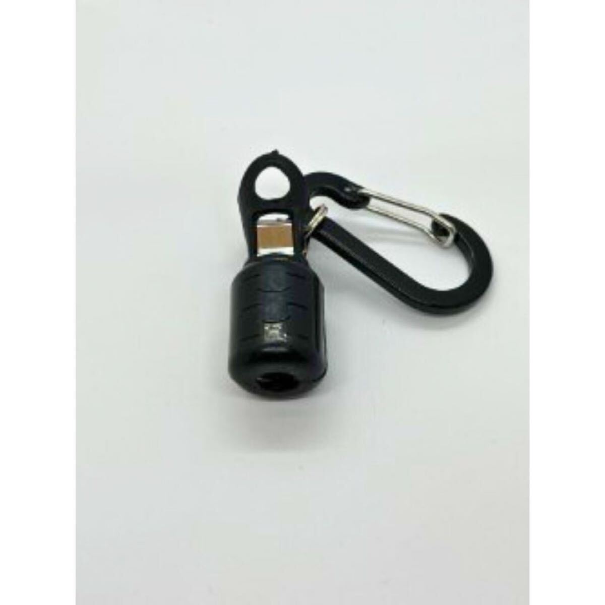 エギ ホルダー フック カバー ルアー ケース キャップ餌木 10個 M エギング 塩抜き カラビナ付 釣具 スルメ アオリ イカ ケンサキ 針 先 黒_7