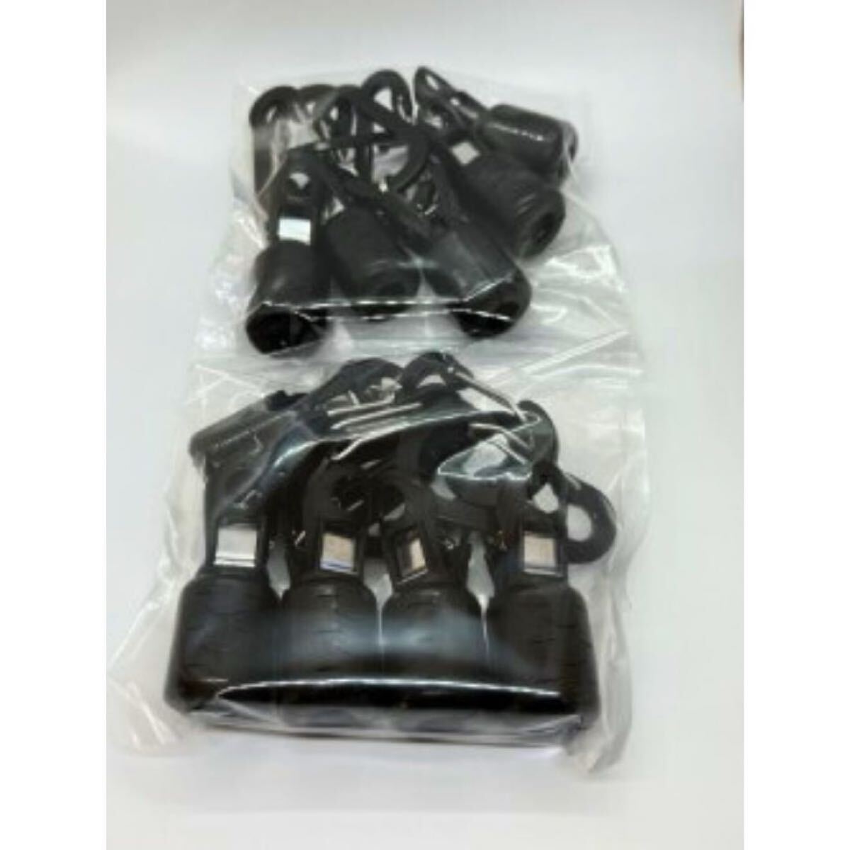 エギ ホルダー フック カバー ルアー ケース キャップ餌木 10個 M エギング 塩抜き カラビナ付 釣具 スルメ アオリ イカ ケンサキ 針 先 黒_8