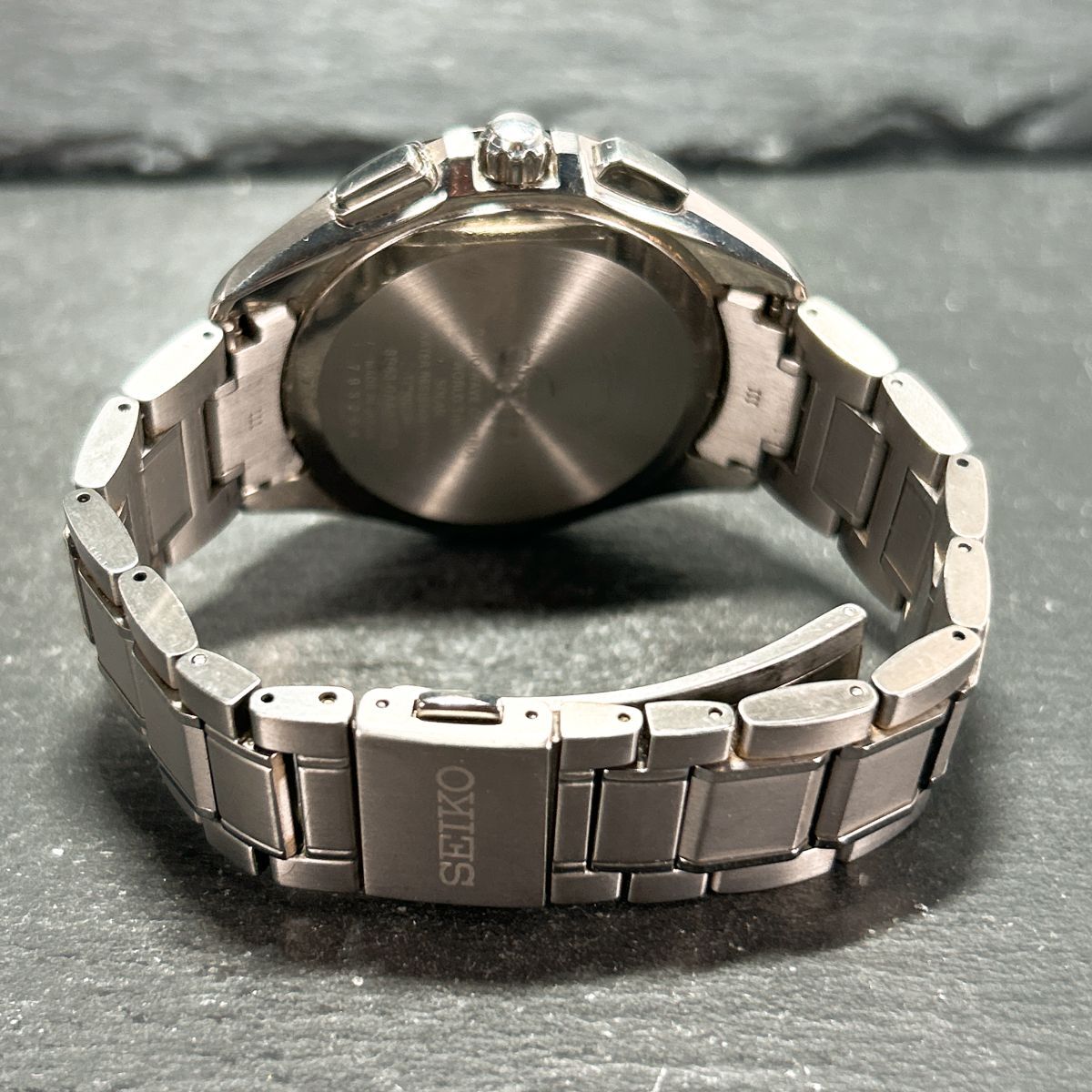 超美品 SEIKO BRIGHTZ セイコー ブライツ SAGA233 電波ソーラー 腕時計 ブラック アナログ フライトエキスパート チタニウム 動作確認済み_6