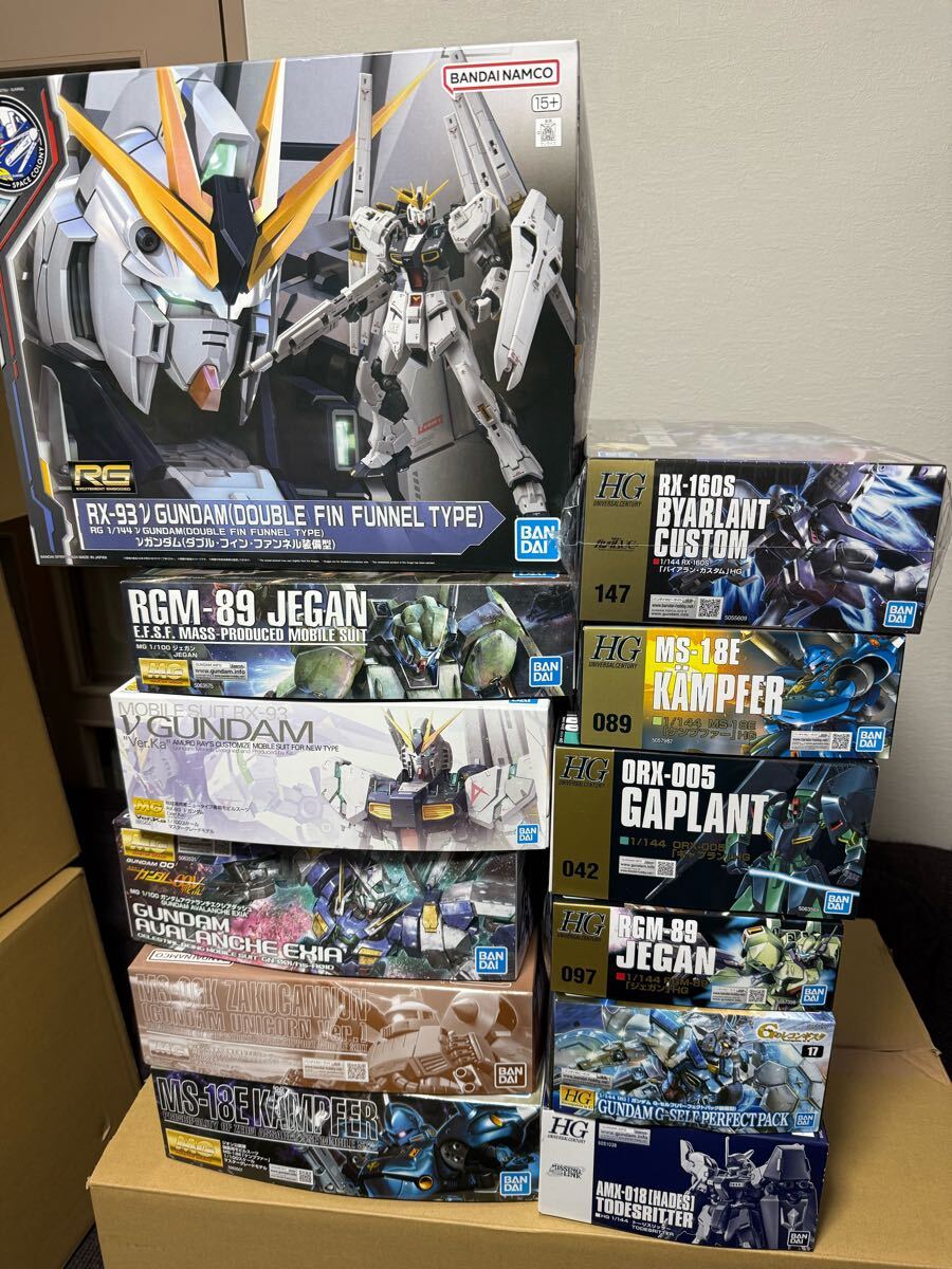 ガンダム　ガンプラ詰め合わせ　GUNPLA　 HG HGUC MG プレミアムバンダイ　未組立　RGダブルフィンファンネル　MG 限定品_1