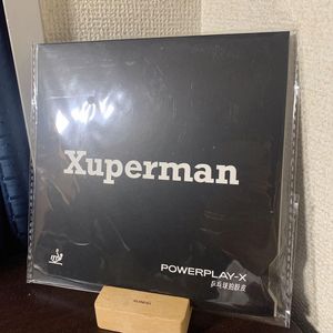 卓球ラバー　キョウヒョウ型　許昕　Xuperman 粘着　2.1mm 黒　40°