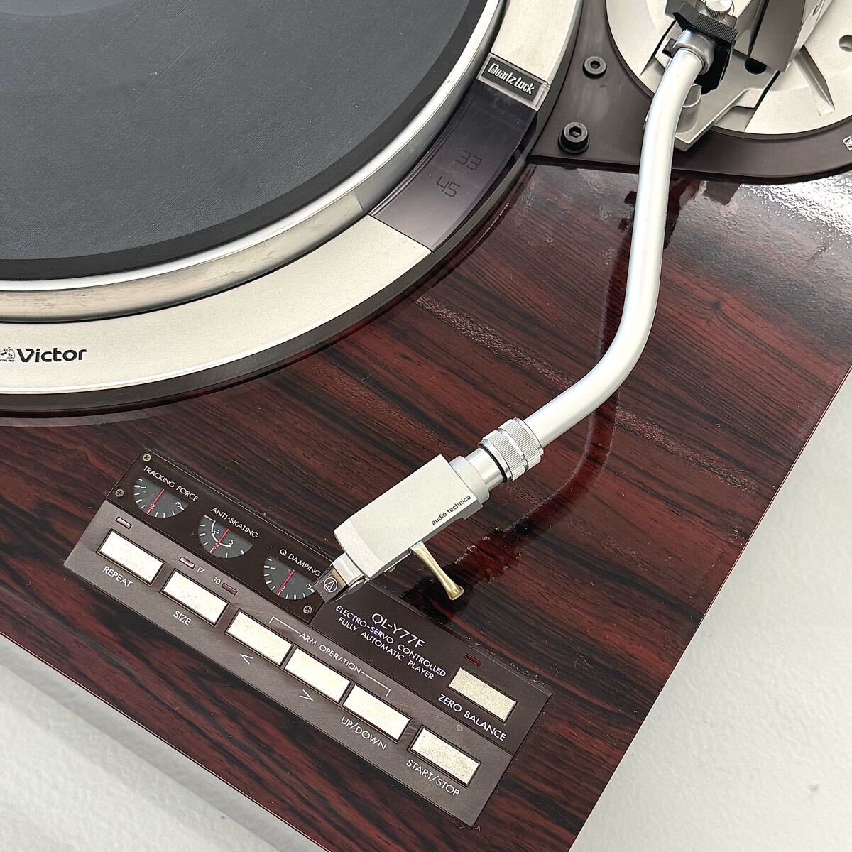 希少、、 Victor QL-Y77F レコードプレーヤー ビクター ターンテーブル 動作品_5