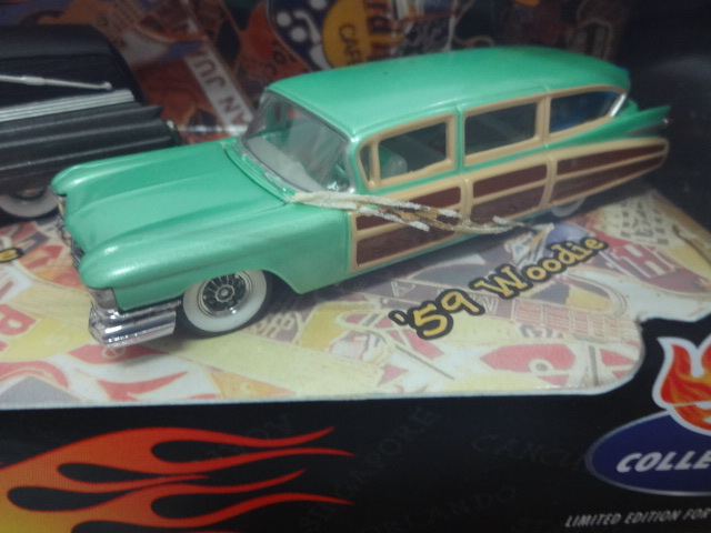 Cool CLASSICS SERIES 1 Hard Rock CAFE car Set 57,ElDorado 63,Hearse 59,Woodie ミニカー 3台 1998 未開封 未使用品 デッドストック_5