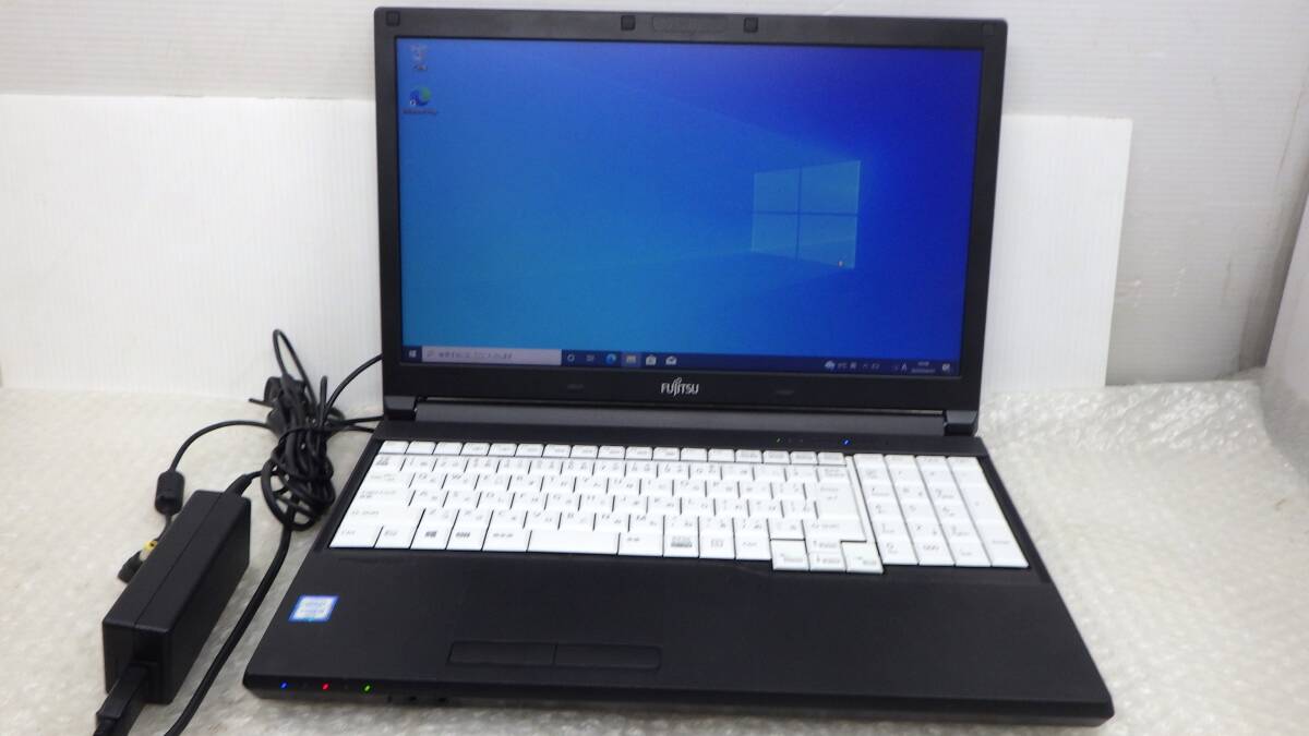 1円*富士通FUJISU lifebook A576/SX / i5-6300u 2.4GHz / 4GB / SSD 256GB / 15.6インチ / WINDOWS10 / ACアダプタ付き / 中古現状品_1
