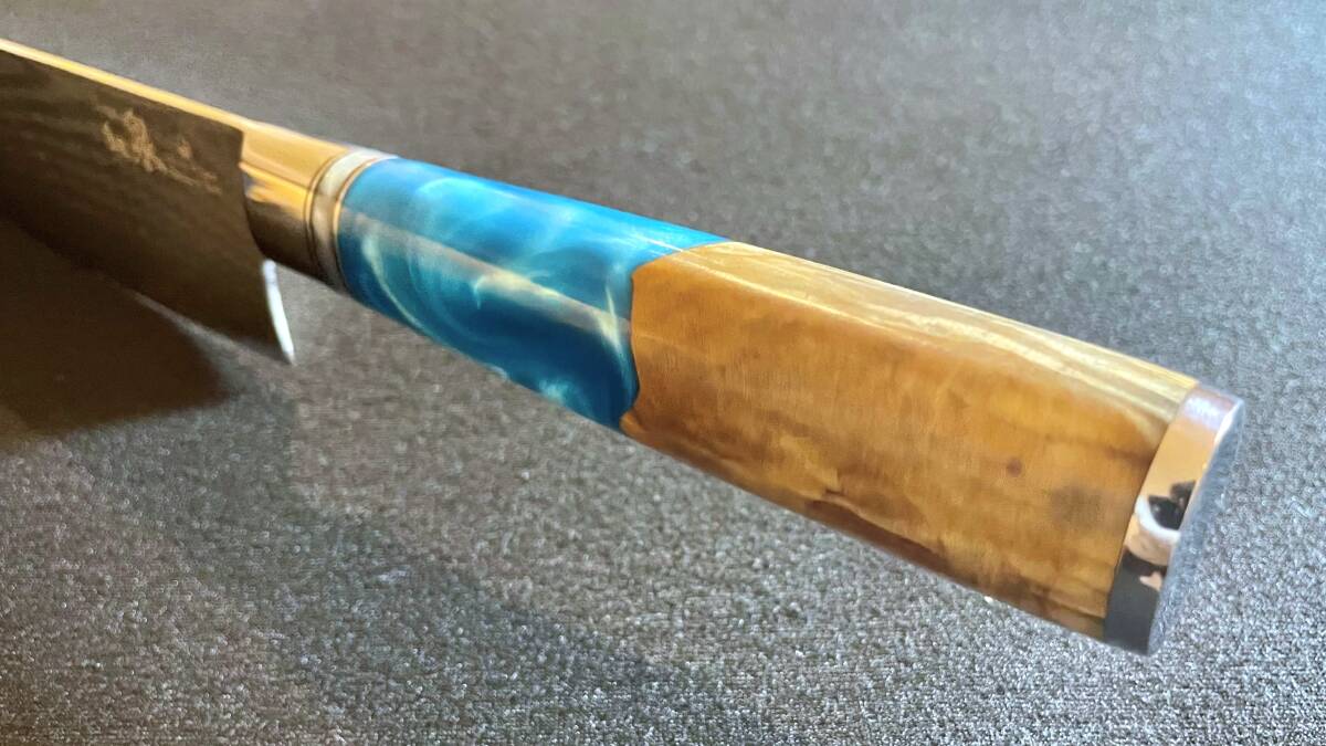 【和泉-IZUMI-】 67層ダマスカス鋼 20cm 抗菌作用 VG10 包丁_5