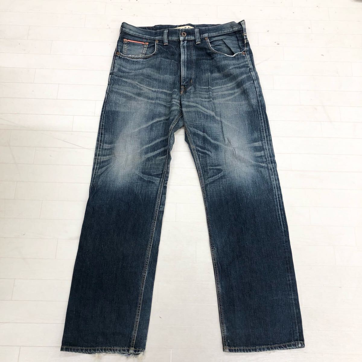 1734〓 ②EDWIN エドウィン 505V デニムパンツ メンズ サイズ38×34 ジーンズ ジーパン ロングパンツ ジップフライ ...