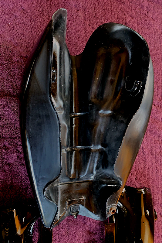 Z1 Z2 純正 内プレスタンク＆リプロサイドカバー テールカウル ソリッドブラック 外装4点セット 黒まめ スムージング岩城滉一仕様_2