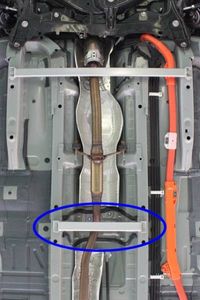 NSP/NCP140 ポルテ/スペイド センター/フロントフロアブレース f