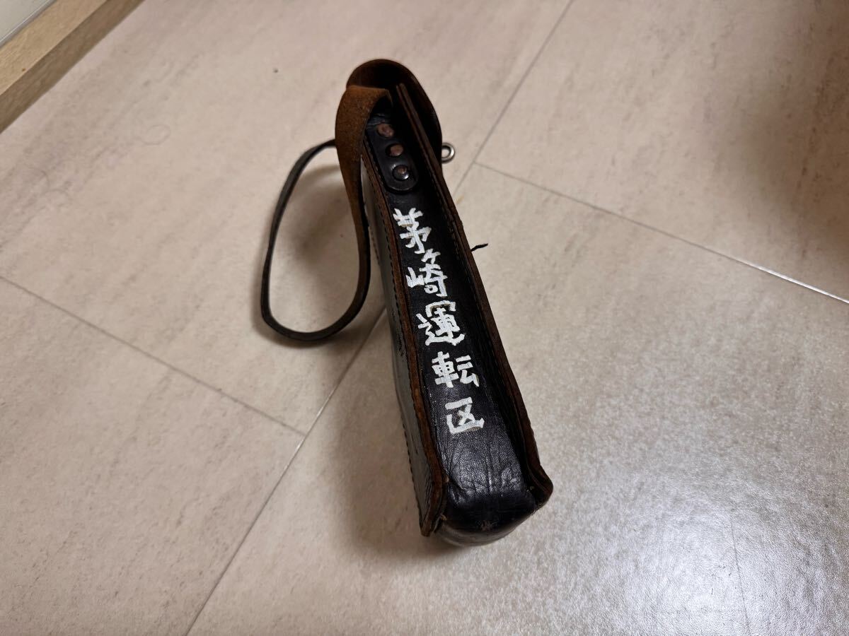 【鉄道関連品】ブレーキ弁ハンドルケースと車掌カバン_3