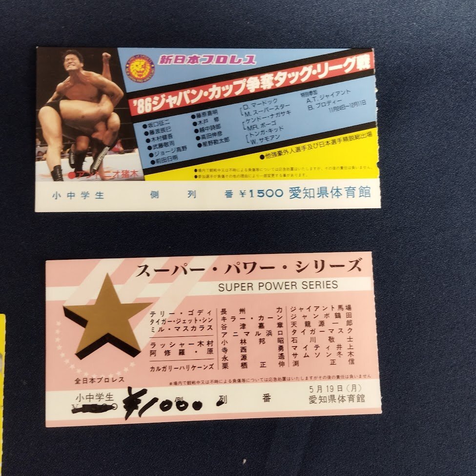 新日本プロレス 全日本プロレス チケット半券 10枚 80年代前半~90年代 新日本プロレス 全日本プロレス チケット半券 10枚 80年代前半~90年代