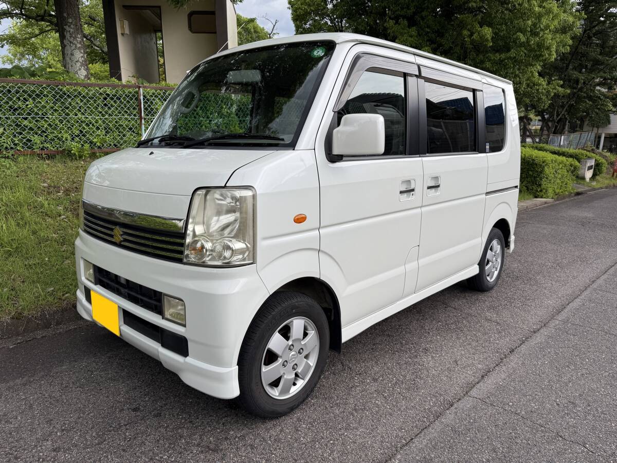 ☆愛知全込み☆ SUZUKI スズキ 車検 R8.4 低走行 67000K DA64W DA64 エブリィ ワゴン AT パワースライド ターボ ETC 付 初心者 通勤 快適_1