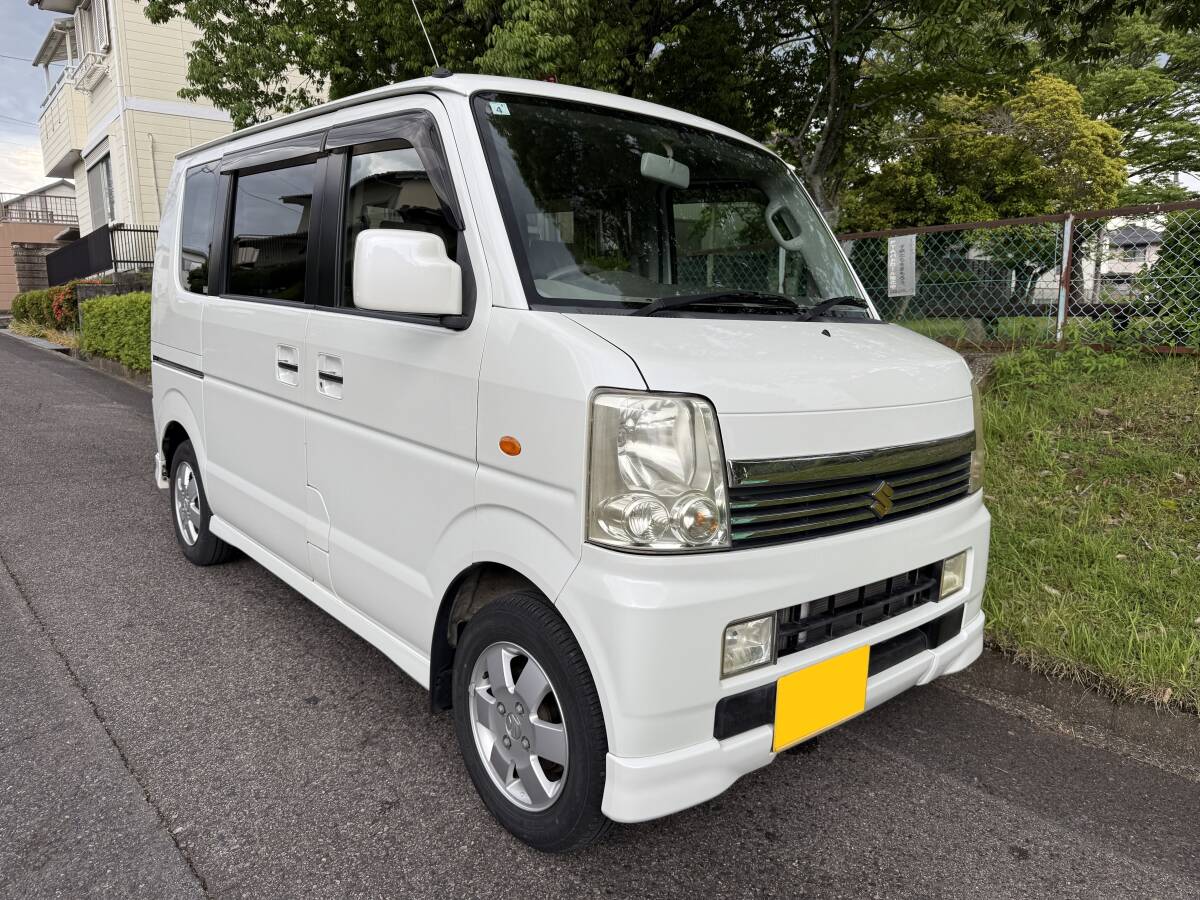 ☆愛知全込み☆ SUZUKI スズキ 車検 R8.4 低走行 67000K DA64W DA64 エブリィ ワゴン AT パワースライド ターボ ETC 付 初心者 通勤 快適_2