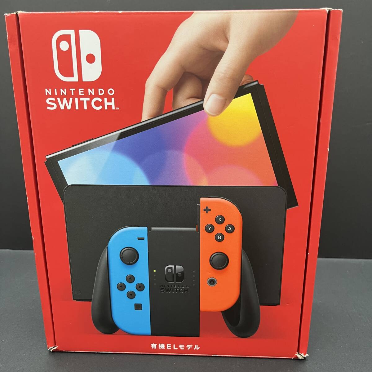 06W11199 ☆1円～ Nintendo スイッチ 有機ELモデル ネオンブルー