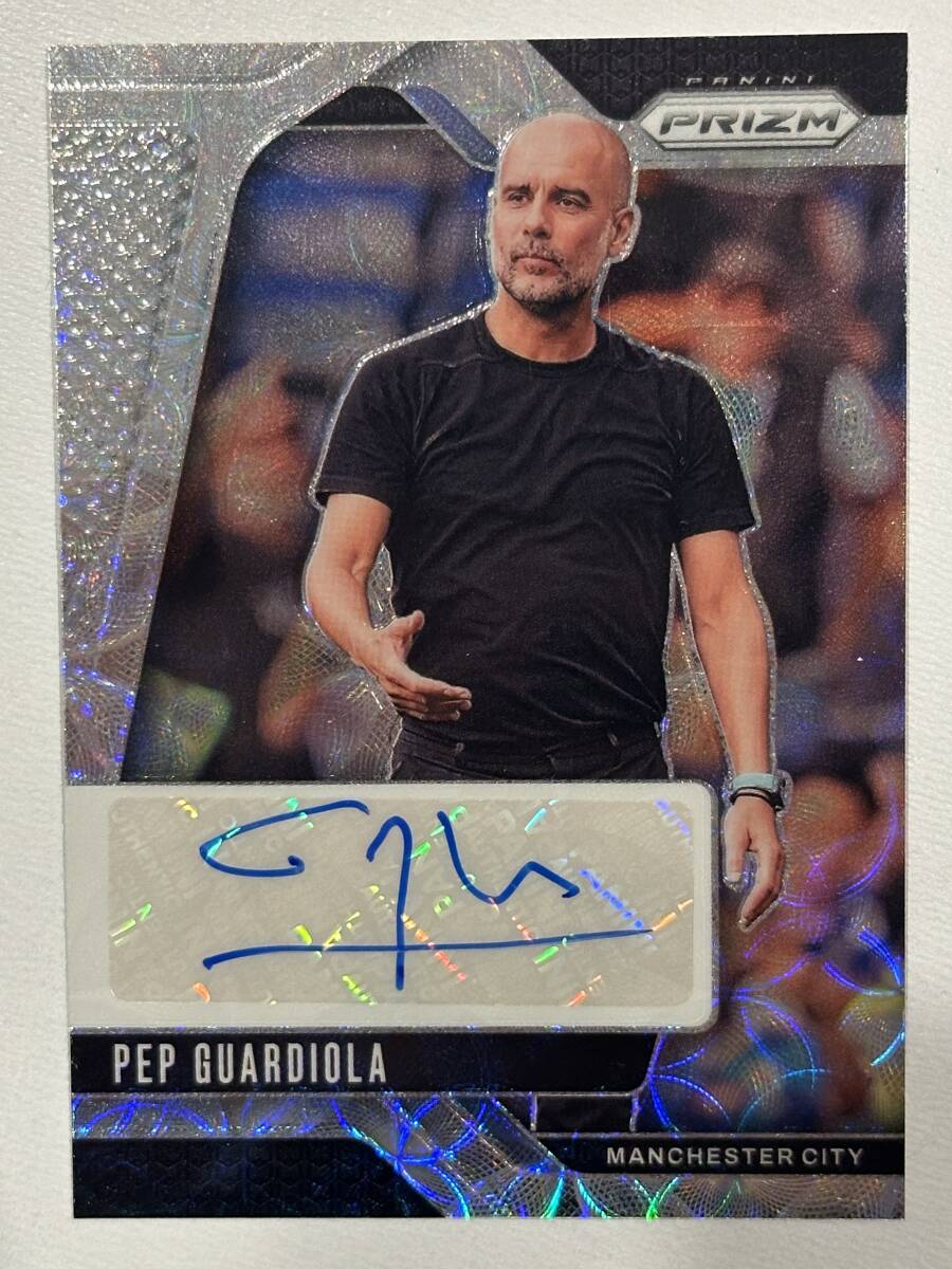 ペップグアルディオラ　直筆サイン　オートグラフカード Pep Guardiola 2025 Panini Prizm Premier League Soccer Auto 直筆