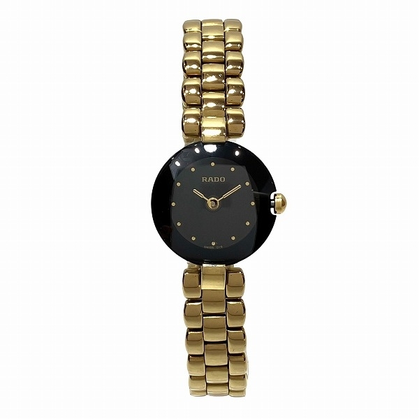 稼動品　美品 RADO ラドー　クポール　ゴールド　ラウンド　レディース　腕時計 ラドー ダイアスター クポール ラウンド 204.4079.4N クォーツ 時計