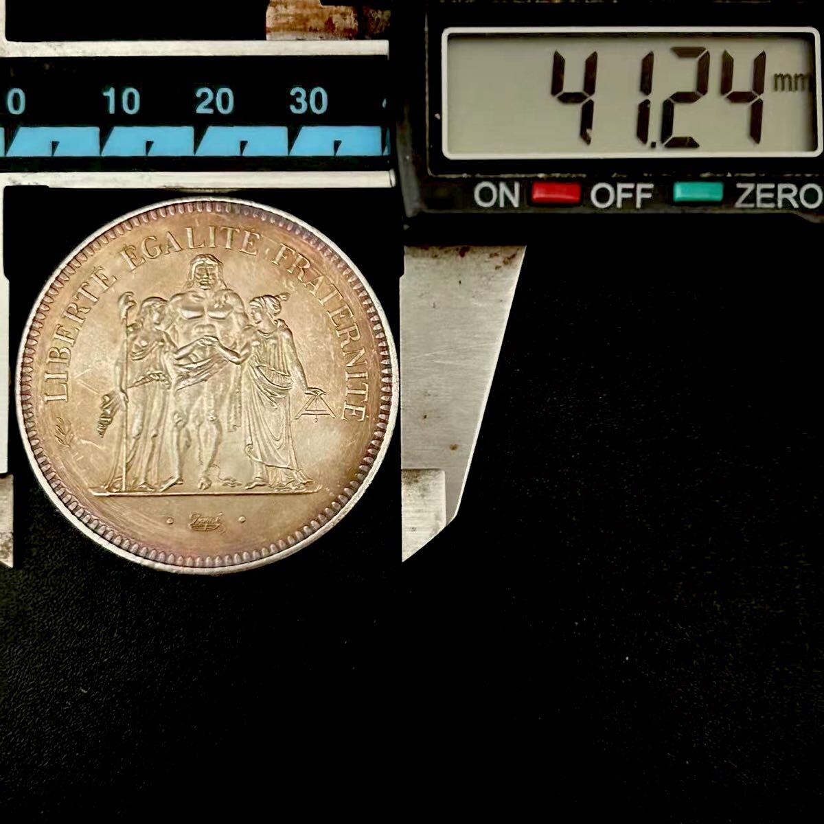 銀貨 1974年 ヘラクレス&女神 50フラン銀貨 フランス 銀貨 硬貨 古銭