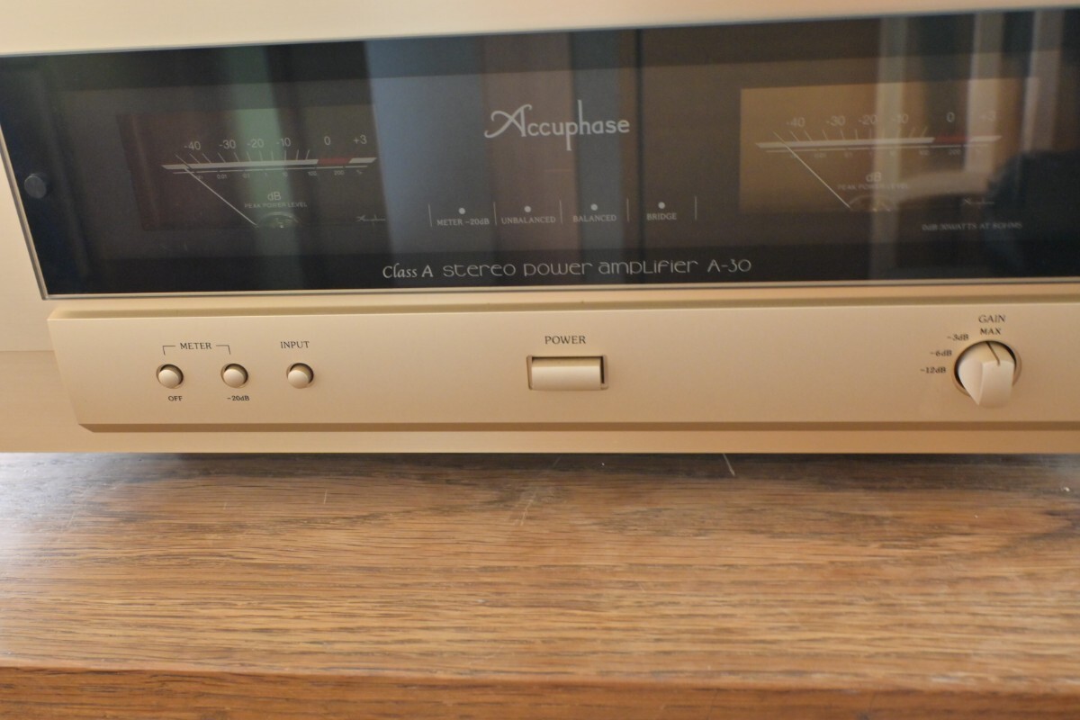 Accuphase　アキュフェーズ　 A-30 パワーアンプ　美品で完動品　_5