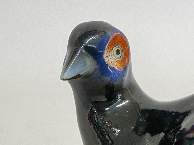 香蘭社 青い鳥 置物 ペア 有田焼 ac225 香蘭社 キジ 置物 フィギュリン 鳥 高さ23cm 陶器 オールド