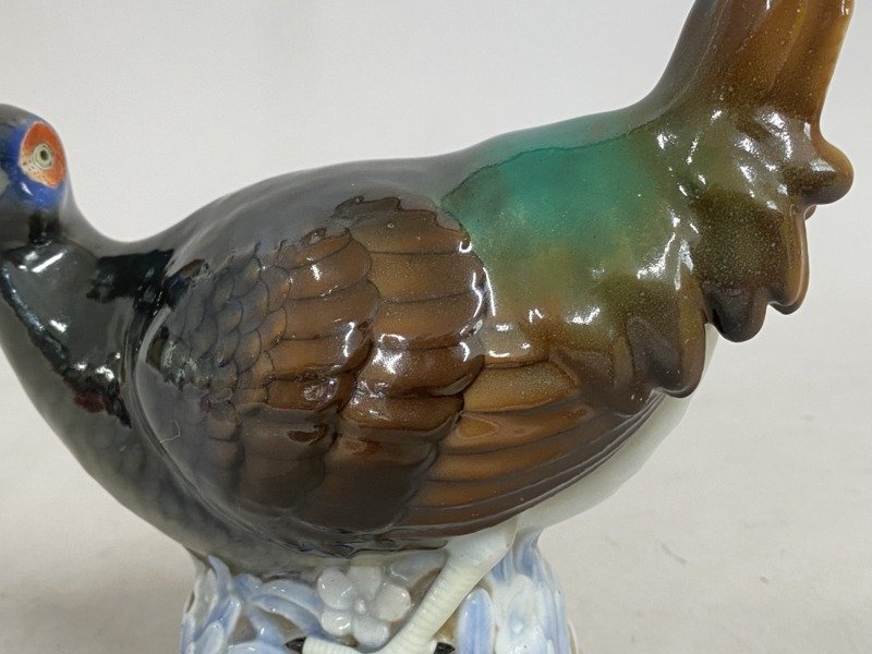 ac225 香蘭社 キジ 置物 フィギュリン 鳥 高さ23cm 陶器 オールド