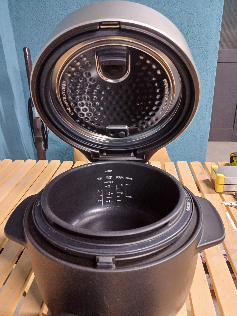 BALMUDA バルミューダ K03A-BK 電気炊飯器 ブラック 3合炊き 炊飯器　ジャー ゴハン Gohan The_7
