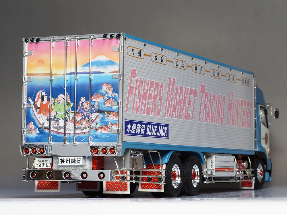 □アオシマ 1/32 日野 プロフィア デコトラ プラモデル 完成品