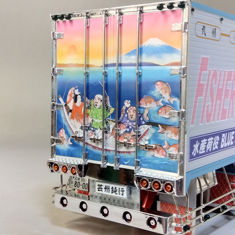 □アオシマ 1/32 日野 プロフィア デコトラ プラモデル 完成品