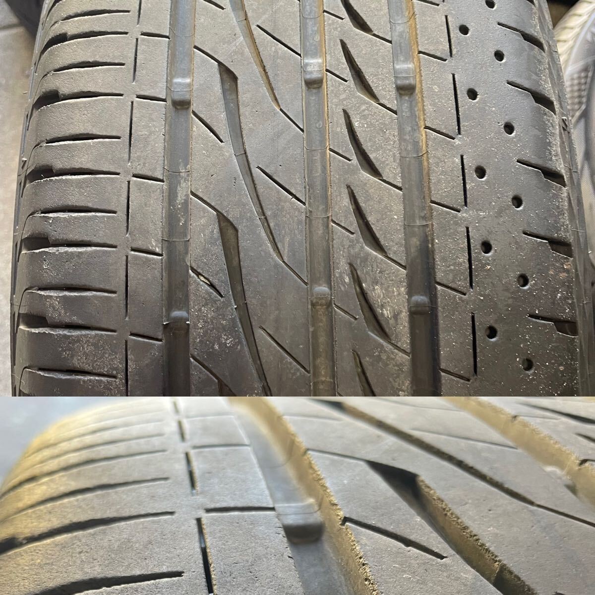 中古 ブリヂストン SUVENCER サヴェンサー AW5s 19×8.0j+48 5/114.3 レグノ GRVⅡ 225/45R19 1オマケタイヤ4本セット！BS _6