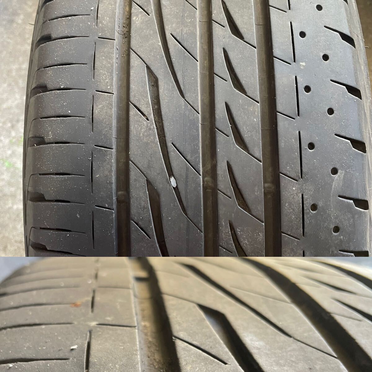 中古 ブリヂストン SUVENCER サヴェンサー AW5s 19×8.0j+48 5/114.3 レグノ GRVⅡ 225/45R19 1オマケタイヤ4本セット！BS _7