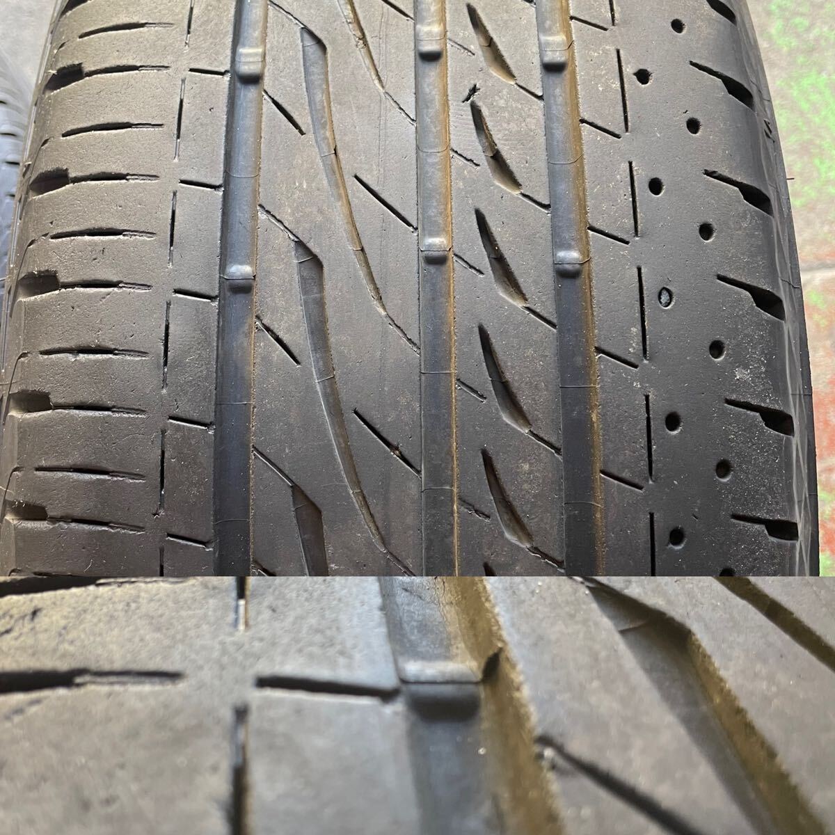 中古 ブリヂストン SUVENCER サヴェンサー AW5s 19×8.0j+48 5/114.3 レグノ GRVⅡ 225/45R19 1オマケタイヤ4本セット！BS _8