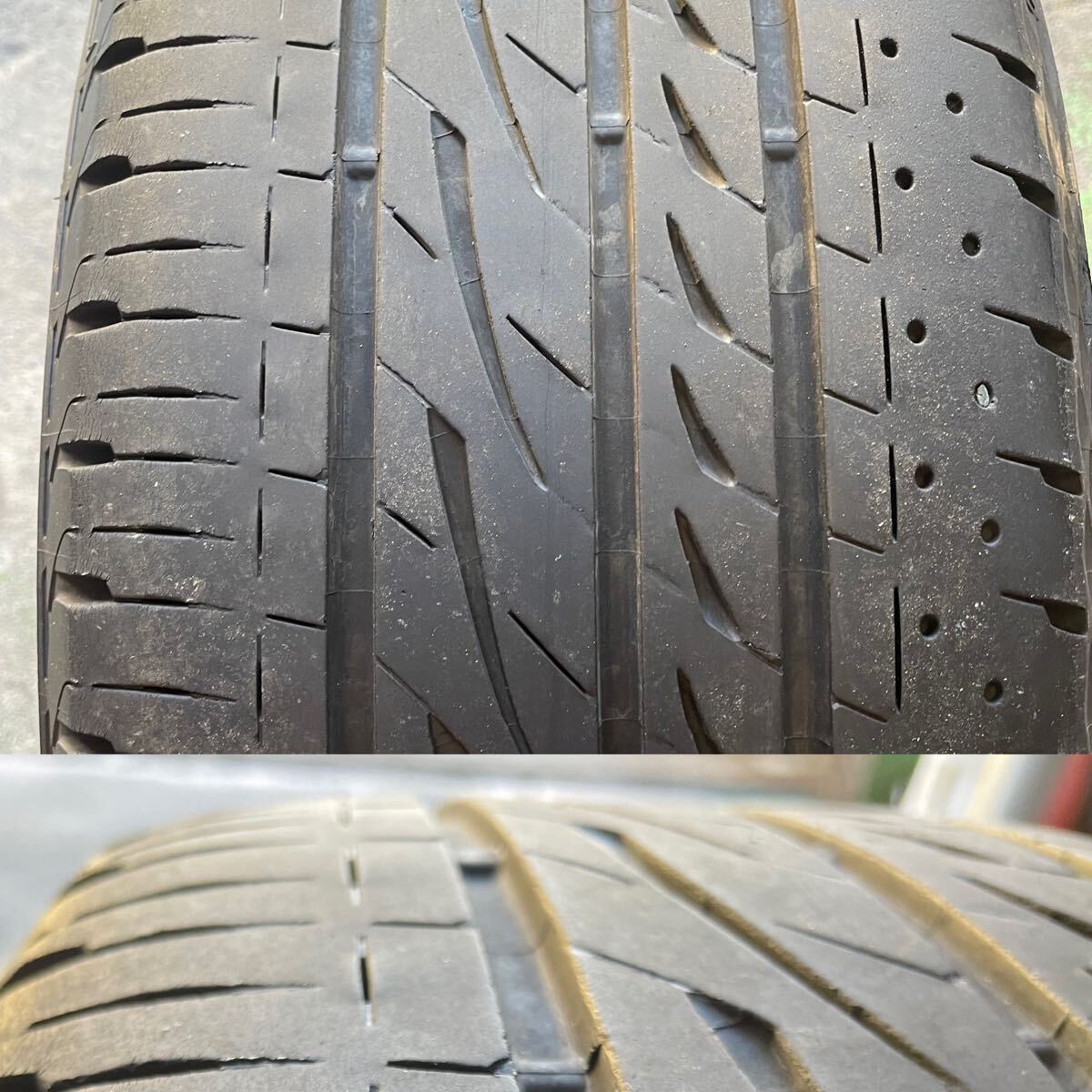 中古 ブリヂストン SUVENCER サヴェンサー AW5s 19×8.0j+48 5/114.3 レグノ GRVⅡ 225/45R19 1オマケタイヤ4本セット！BS _9