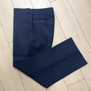 キッドモヘア混 高品質 スラックス パンツ ネイビー 紺 モヘヤ メンズ ビジネス C-TK83(