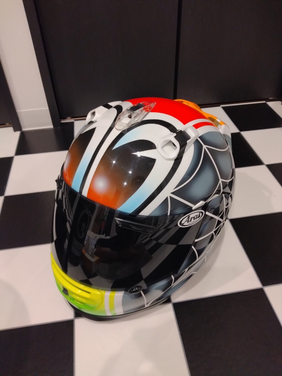 アライ Arai RAPIDE IR カスタムペイント 中古 sizeM 目玉 忠ヘル(M