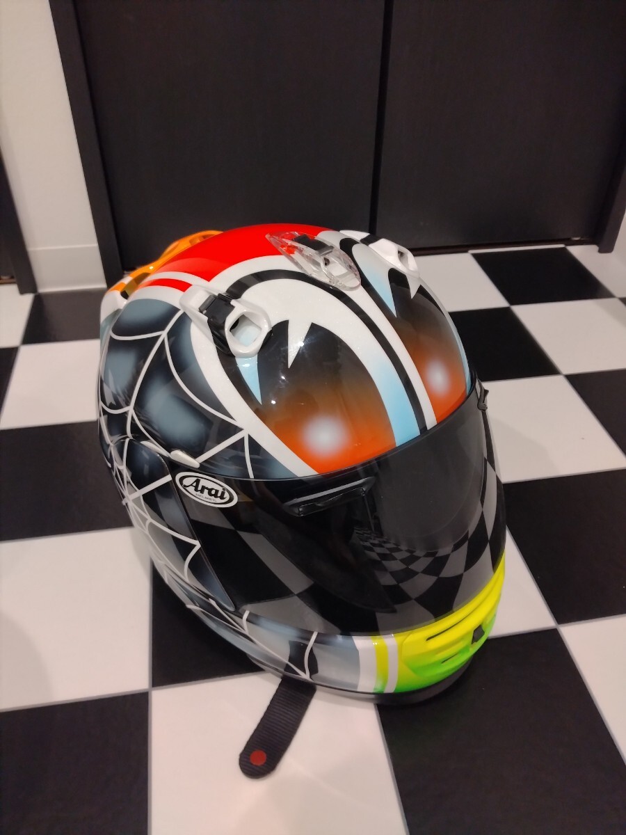 アライ Arai RAPIDE IR カスタムペイント 中古 sizeM 目玉 忠ヘル(M